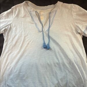 St. John's Bay Light Blue Women's Top